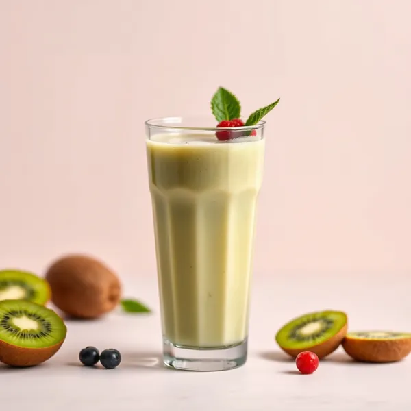 Vegan Kiwi Rice Milk Smoothie