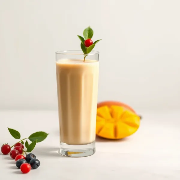 Vegan Mango Rice Milk Smoothie