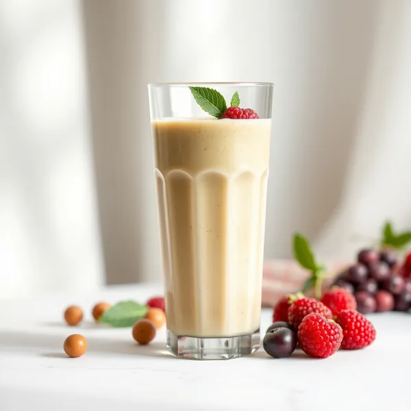 Smoothie Vegan au Matcha et au Lait de Noisette