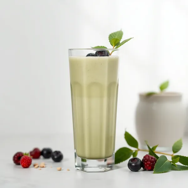 Smoothie au Lait d'Épeautre et Matcha Vegan