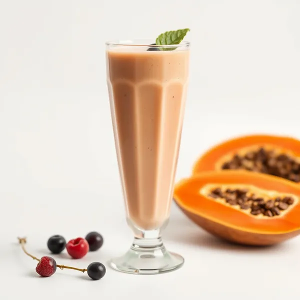 Smoothie Vegan de Papaye et Lait de Chanvre