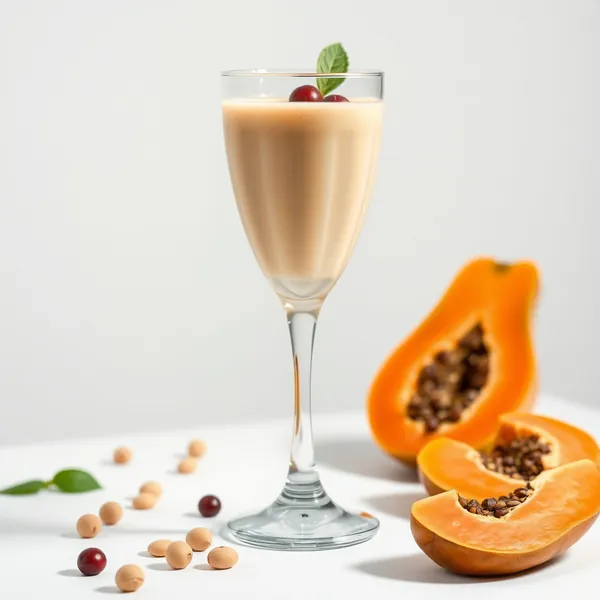 Smoothie Vegan de Papaye et Lait de Macadamia