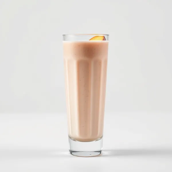 Smoothie Vegano de Pêssego e Leite de Arroz
