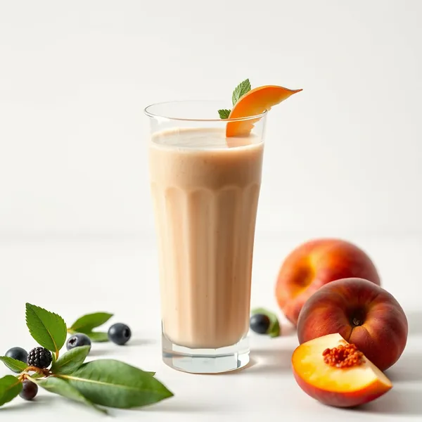 Vegan Peach Spelt Milk Smoothie