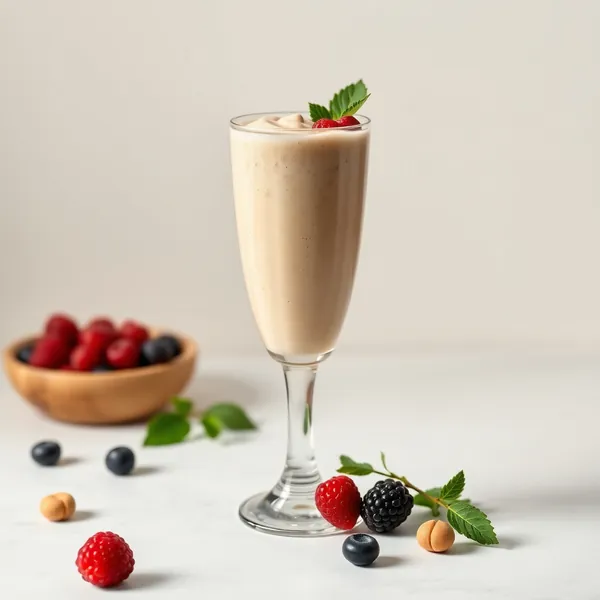 Smoothie Vegano de Manteiga de Amendoim e Leite de Kefir