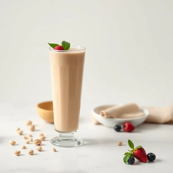 Smoothie Vegano al Burro di Arachidi e Latte di Macadamia
