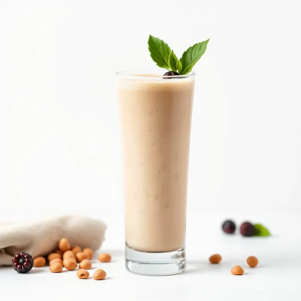 Smoothie Végane au Beurre de Cacahuète et Lait de Pois
