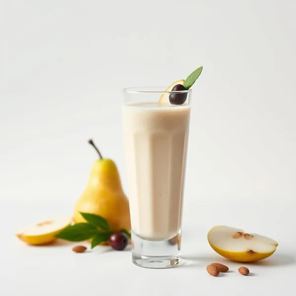 Smoothie Vegano de Pera e Leite de Amêndoa