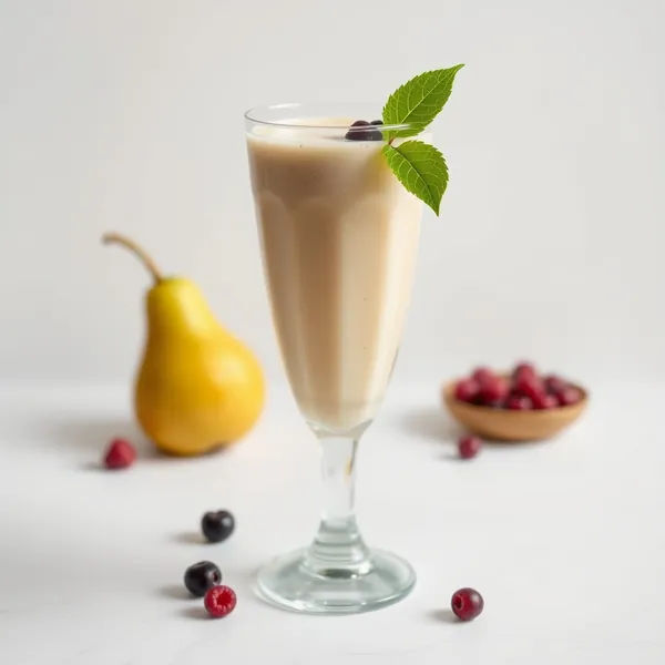 Smoothie Vegan à la Poire et au Lait de Macadamia