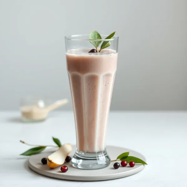 Batido Vegano de Pera y Leche de Guisante