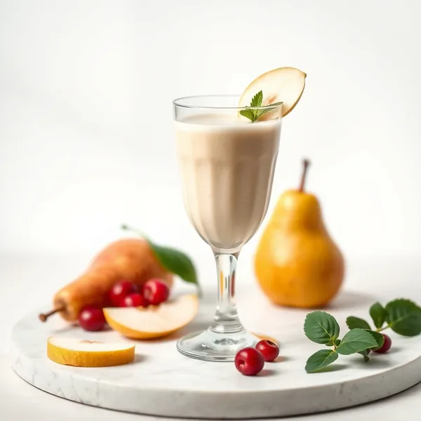 Smoothie Vegano de Pera e Leite de Soja