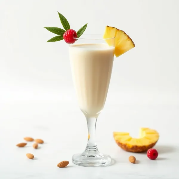 Smoothie Vegan Ananas Amande Lait de Coco
