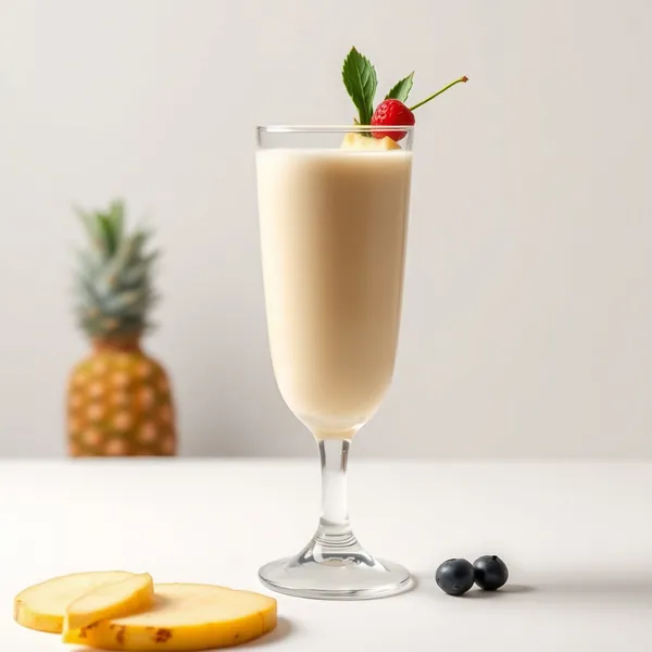 Vegan Ananas Hanfmilch Smoothie