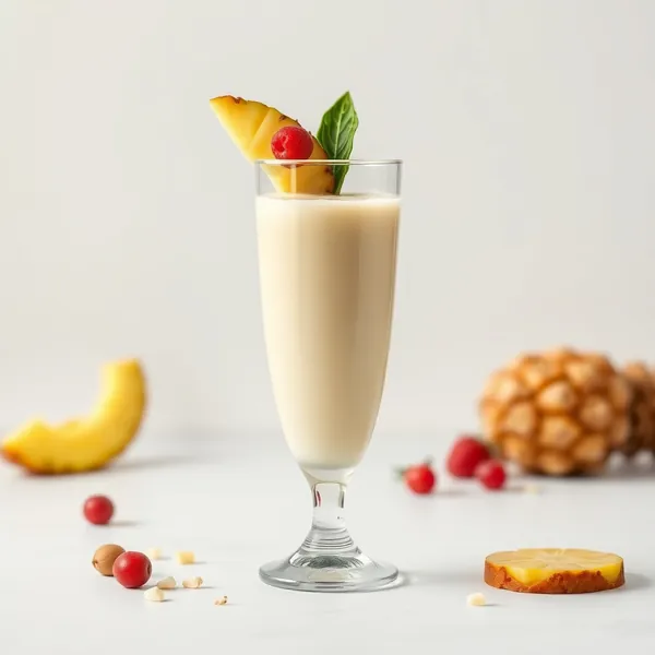 Smoothie Vegan à l'Ananas et au Lait de Macadamia