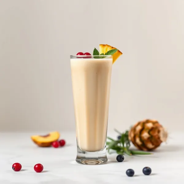 Vegan Pineapple Pea Milk Smoothie