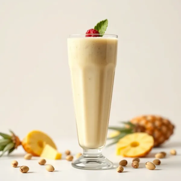 Vegan Pineapple Pistachio Milk Smoothie