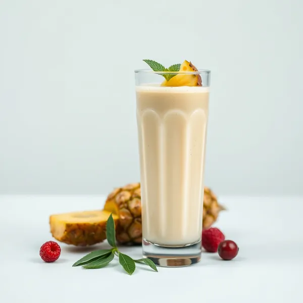 Batido Vegano de Piña y Leche de Espelta