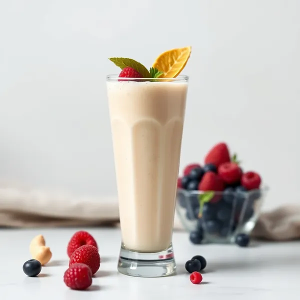 Smoothie de Leite de Caju com Proteína Vegana
