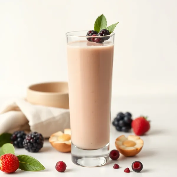 Batido de Leite de Macadamia e Proteína Vegana