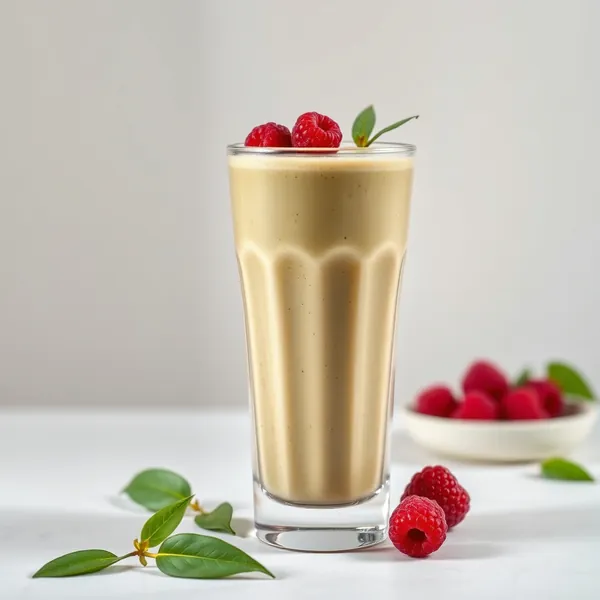 Batido de Chá Matcha com Proteína Vegana