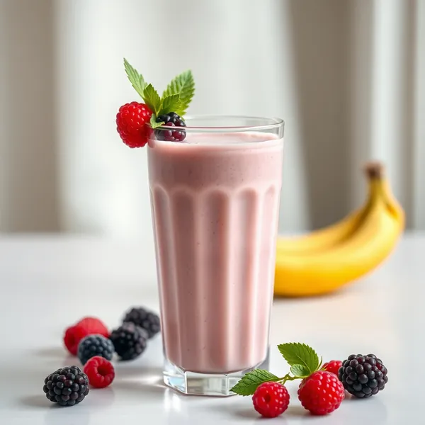 Frullato di Latte di Riso e Proteina Vegana