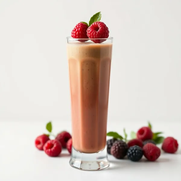 Smoothie au Café Froid et Framboise Vegan