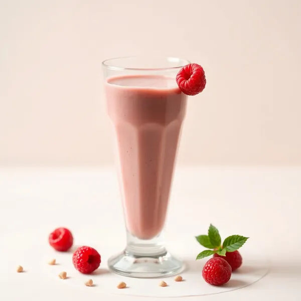 Vegan Raspberry Hazelnut Milk Smoothie