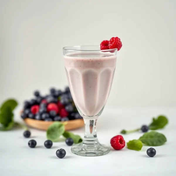 Veganer Spinat Kefir Milch Smoothie