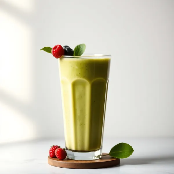 Smoothie Vegan aux Épinards et Thé Matcha