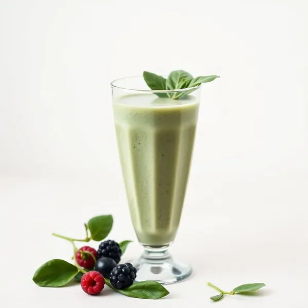 Batido Vegano de Espinacas y Leche de Espelta