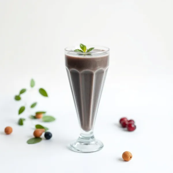 Vegan Spirulina Hazelnut Milk Smoothie
