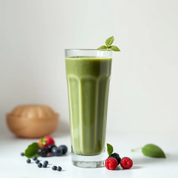 Smoothie Vegan à la Spiruline et au Lait de Chanvre