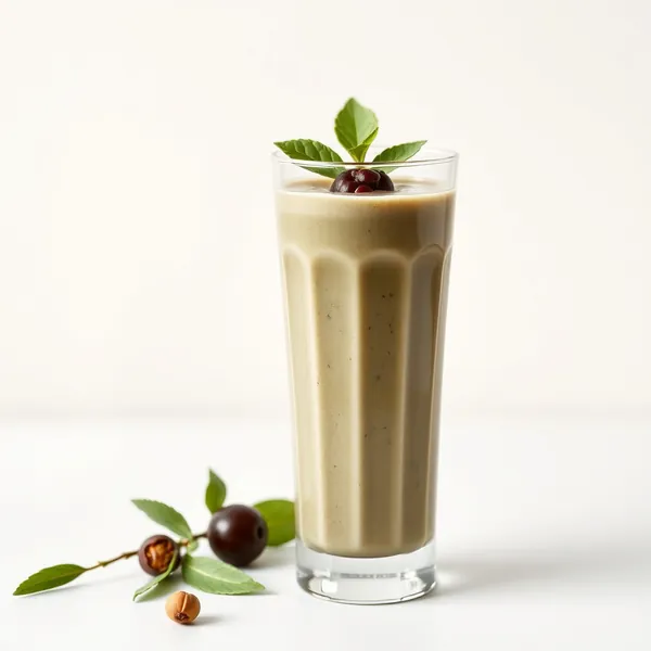 Batido Vegano de Espirulina e Leite de Pistache