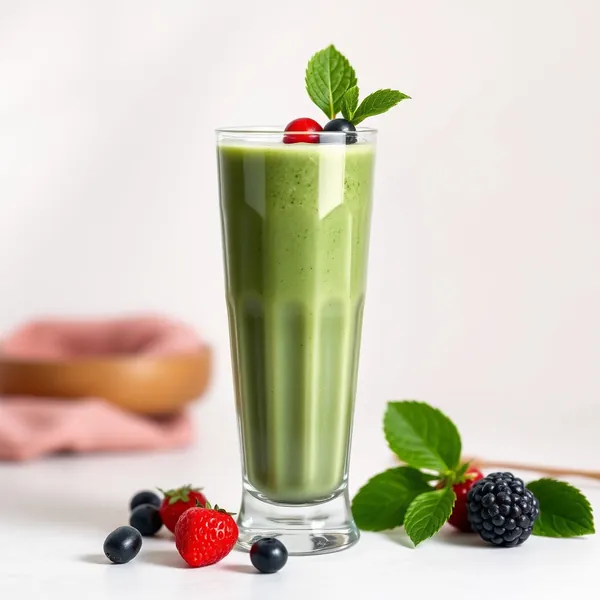 Smoothie Végane de Spiruline et Lait de Riz