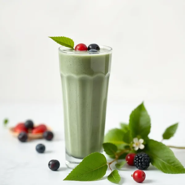 Smoothie au Lait d'Épeautre et Spiruline Végane