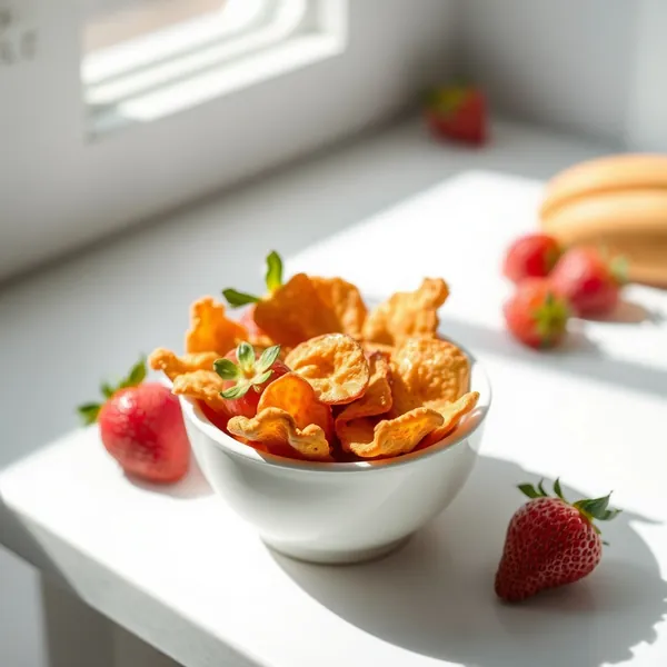 Chips de Morango Veganas