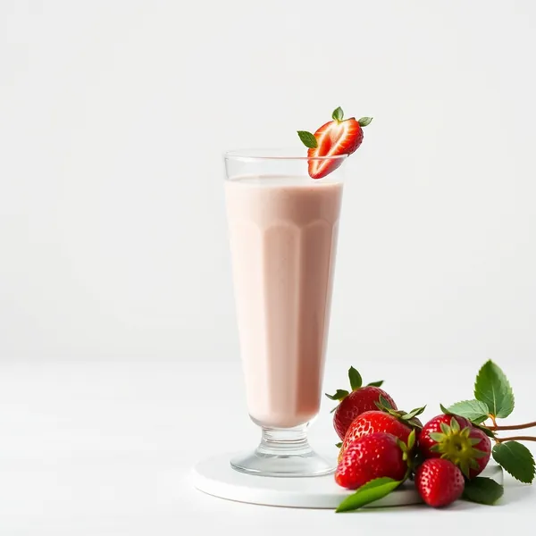 Vegan Strawberry Spelt Milk Smoothie