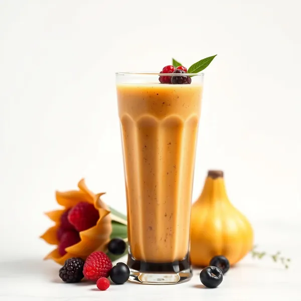 Smoothie de Café Frio com Cúrcuma Vegano