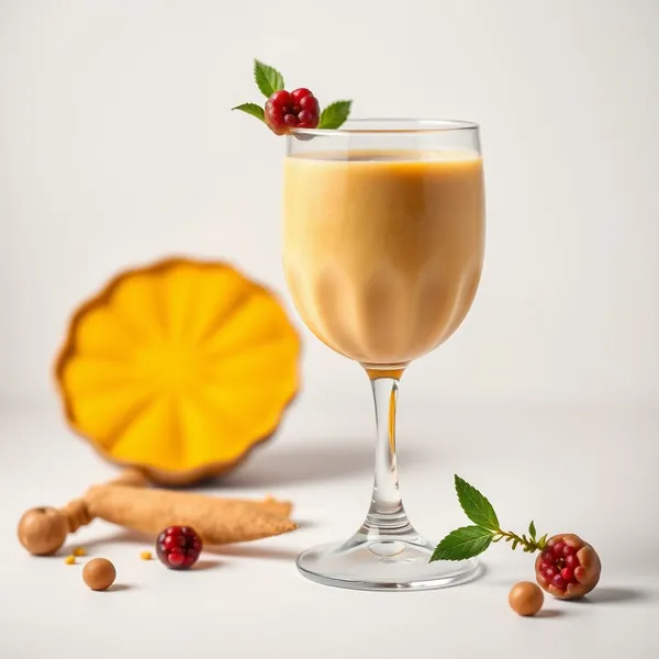 Smoothie de Leite de Avelã e Cúrcuma Vegano
